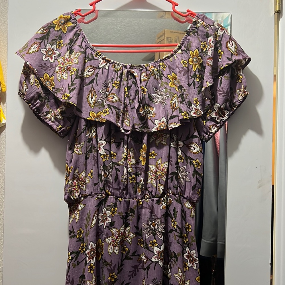 Small purple western dress